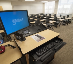 Classroom view from Faculty Podium