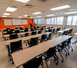 Classroom 209 empty interior